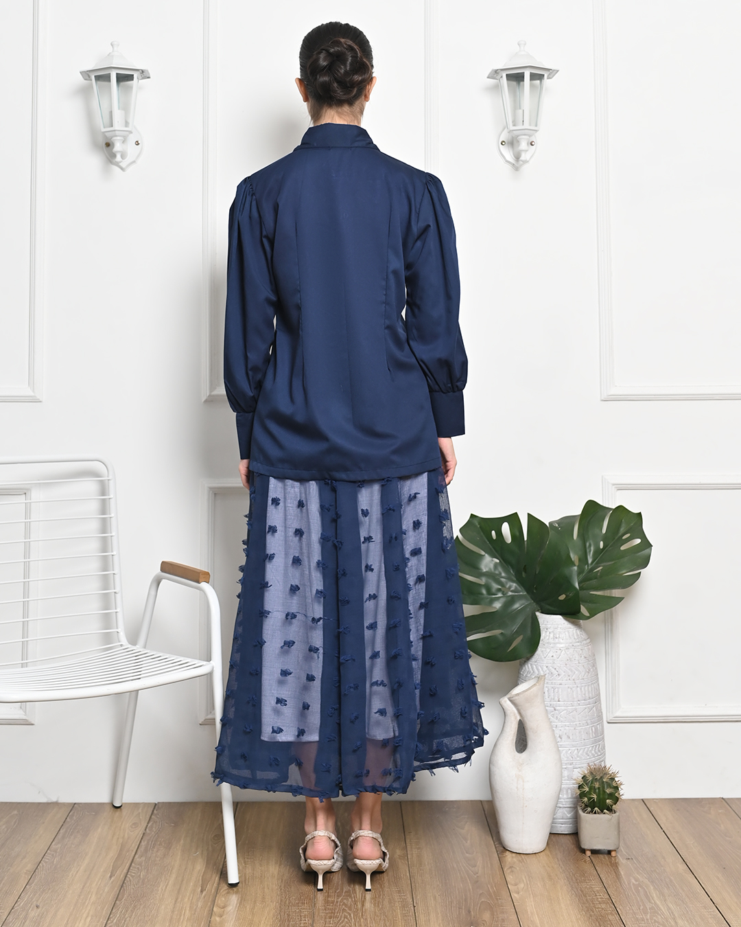 KAENINA FUCHSIA TOP BIRU DONGKER COTTON ALLSIZE FIT TO XL - Image 3