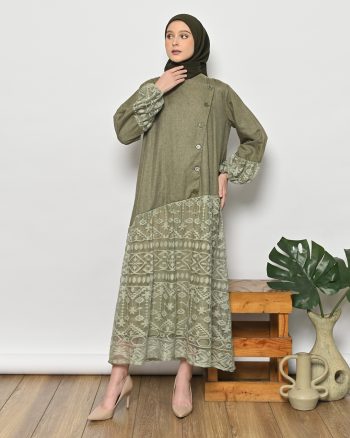 KAENINA RAISA DRESS HIJAU SAGE